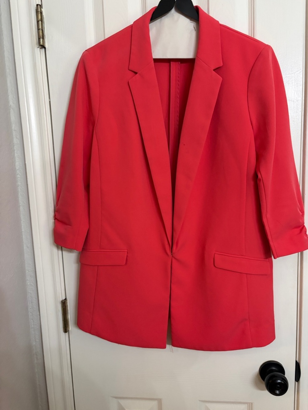 INC International Concepts Bright Red Women's Blazer Jacket